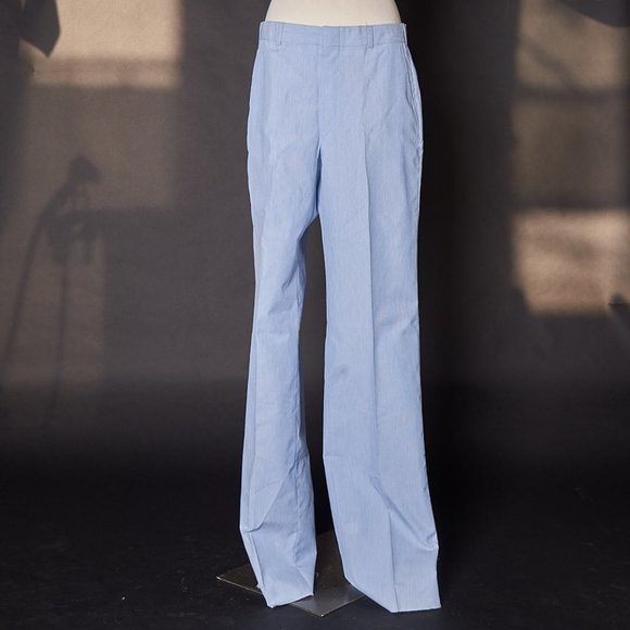 1980s Blue Pin Stripe Deadstock Pants - Picture 8 of 11